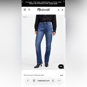 Madewell Women's Straight-Leg Jeans in Medium Blue